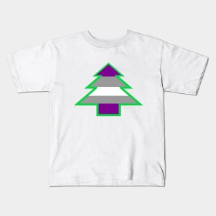 Graysexual Pride: Christmas Tree Kids T-Shirt